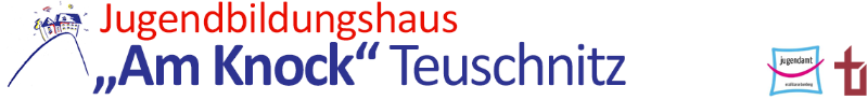 Schriftzug Jugendbildungshaus am Knock mit Verlinkung