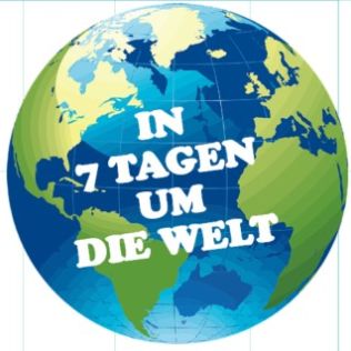 Weltkugel _ in 7 Tagen um die Welt
